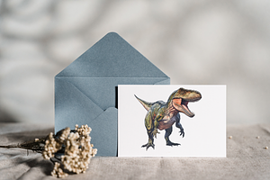 Dinosaur Clipart Watercolor PNG