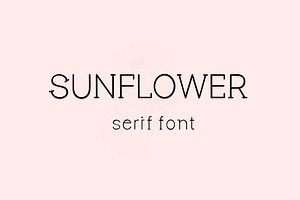 Sunflower - Serif Font