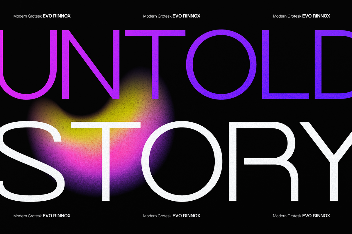 Evo Rinnox | Modern Grotesk, a Sans Serif Font by gracetype_studio (Photo 2 of 12)