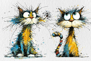 Whimsical Christmas Cat Clipart, an Animal Illustration by Rose Art (Thumbnail 2 of 5)