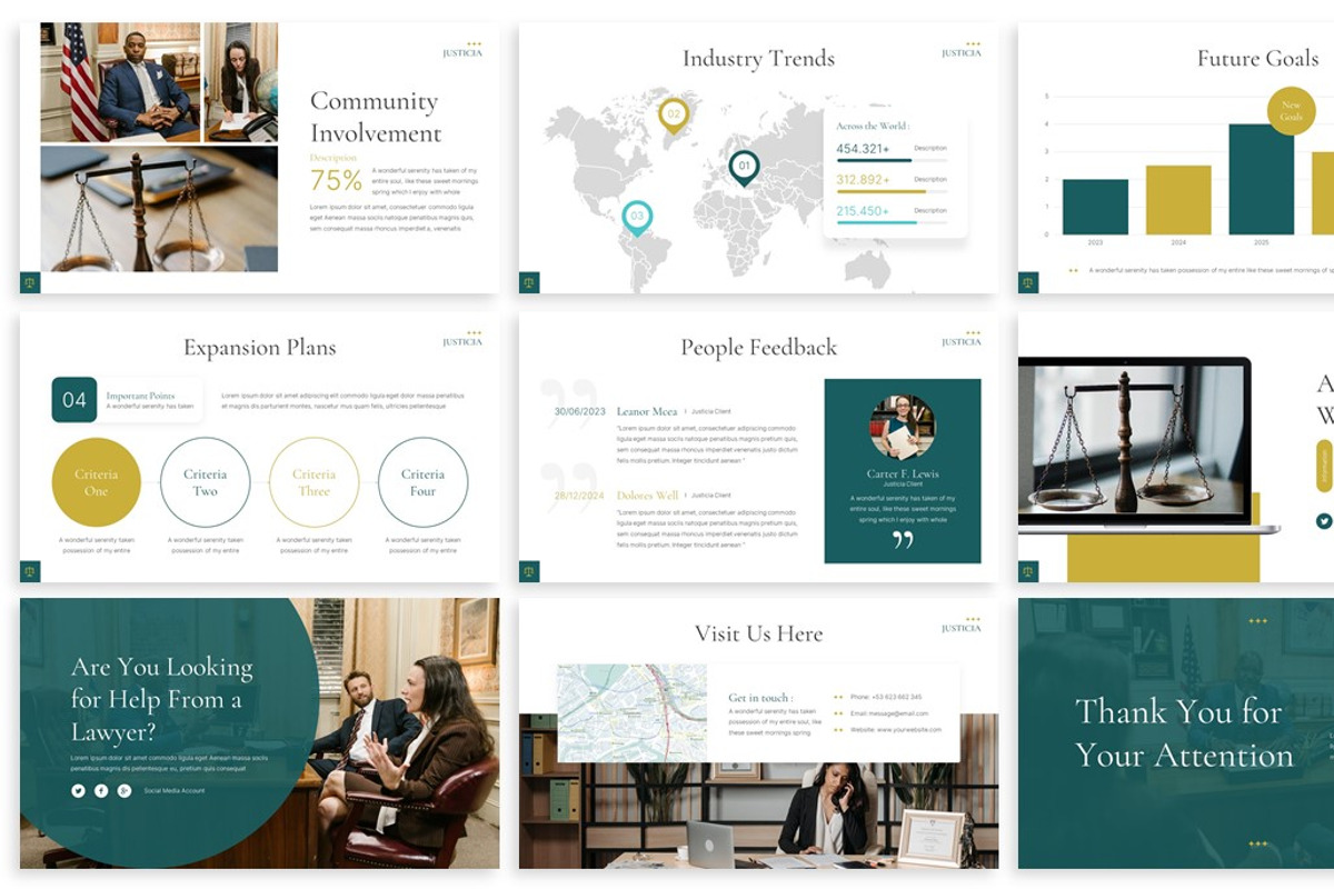 Justicia - Law Firm Google Slides, a Presentation Template by SlideFactory (Photo 4 of 4)
