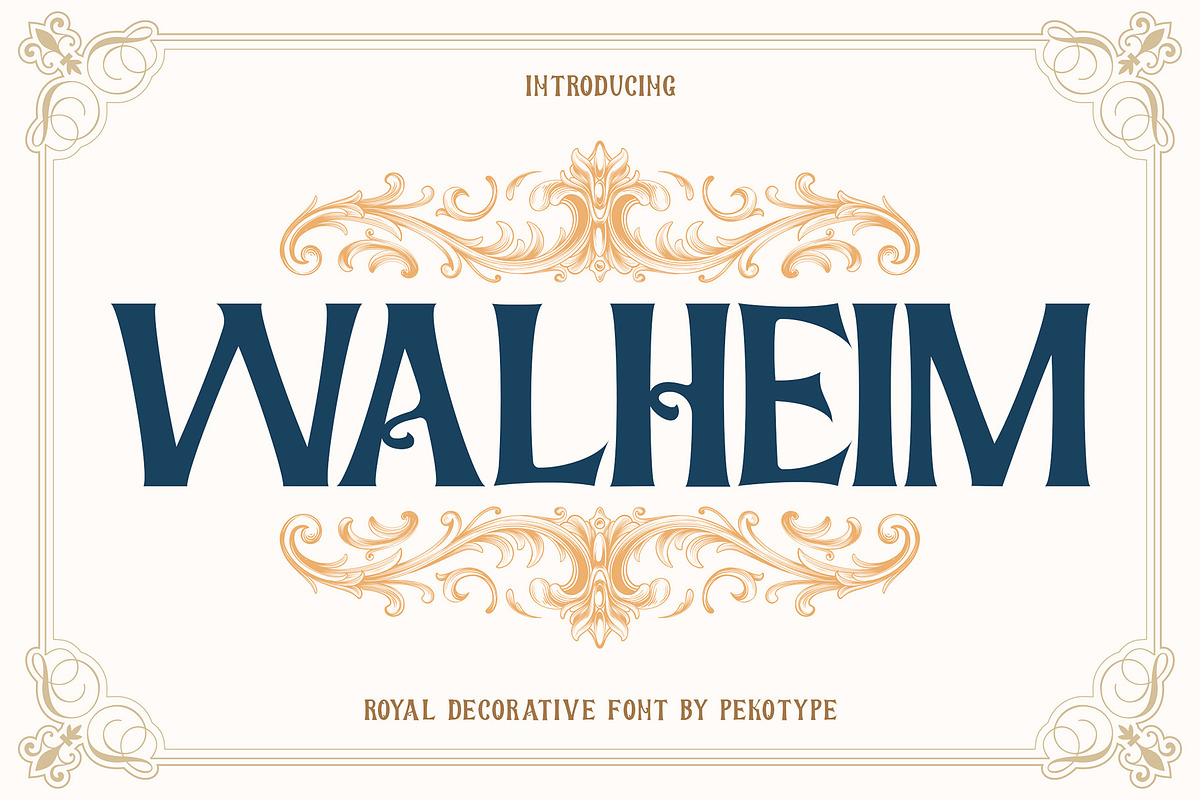Walheim - Royal Elegant Fantasy Font, a Serif Font by Pekotype (Photo 1 of 14)