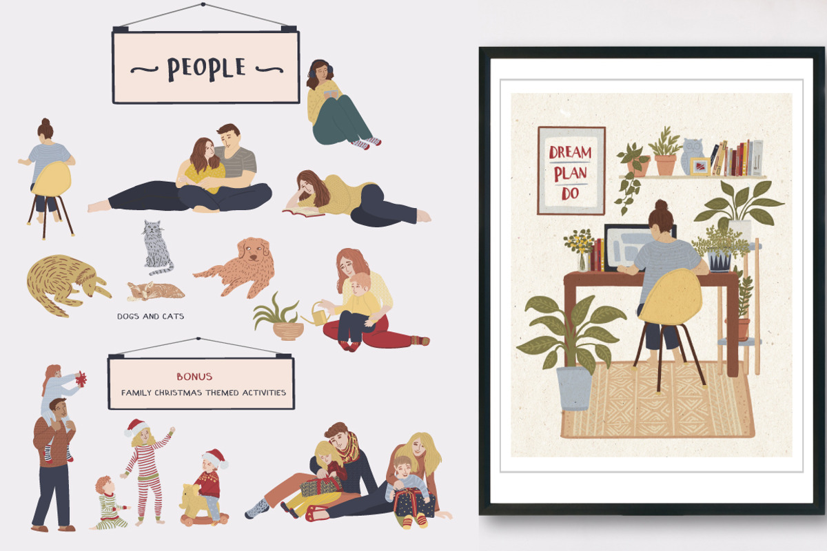 Illustrated Dreamy Home, a Decorative Illustration by Anna Ivanir (Photo 6 of 10)