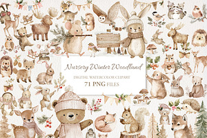 Winter Woodland Clipart 71 PNG
