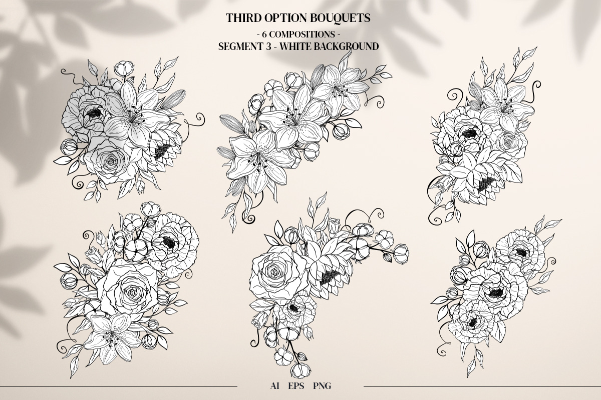 Floral Elements. Seamless Patterns., a Decorative Illustration by Diana Kovach (Photo 9 of 18)
