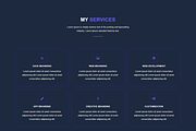 Dark Portfolio CV HTML Template, a Bootstrap Template by Themeplaza (Thumbnail 3 of 6)