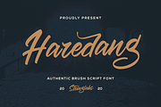 Haredang - Bold Script Font, a Script Font by StringLabs (Thumbnail 1 of 15)