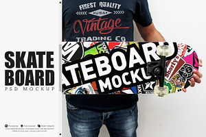 Skateboard Mockup #34