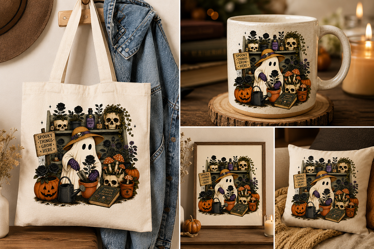 Retro Halloween Hobby Png Bundle, an Object Graphic by Daisy Design (Photo 5 of 13)