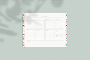 Floral Printable Planner Page Bundle