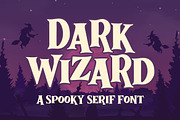 Dark Wizard a Spooky Serif Font, a Serif Font by Blankids Studio (Thumbnail 1 of 6)
