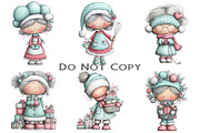 Cute Mrs Claus Clipart, an Illustration by Craft Nest (Thumbnail 7 of 9)