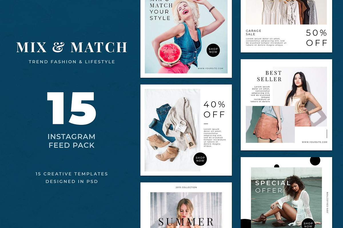 Instagram Templates Bundle 95% OFF, a Social Media Template by UICreative (Photo 13 of 21)