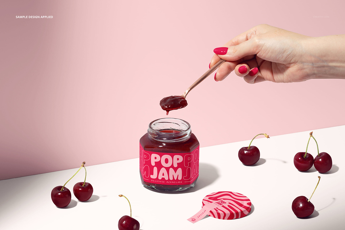 Jam Jar Mockup Bundle, a Cups & Container Mockup by creatsy5 (Photo 24 of 65)