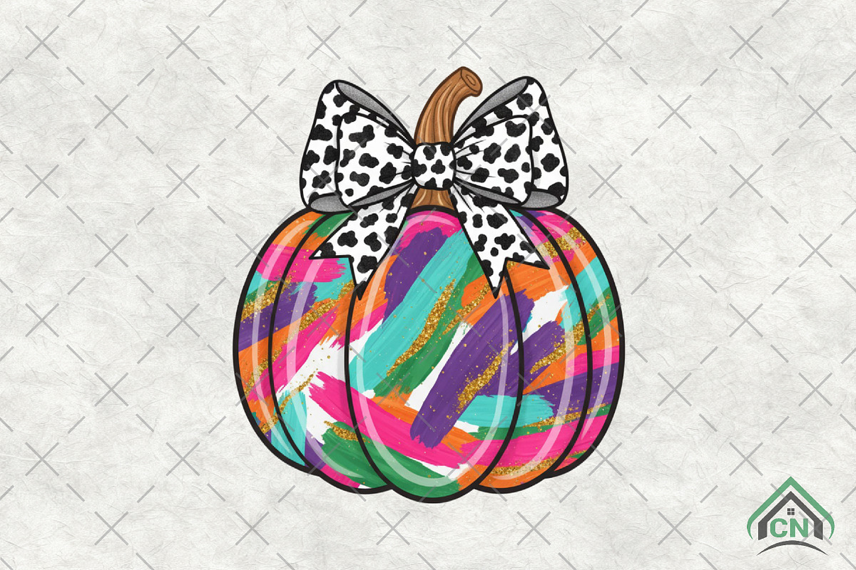 Pastel Brushstroke Pumpkin PNG, an Illustration by Craft Nest (Photo 1 of 6)