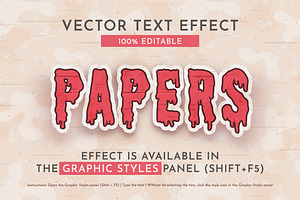 Vampire Sticker Editable Text Effect