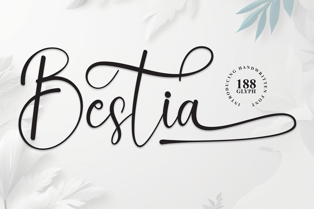 Bestia | Script Font, a Handwritten Font by Scratchones (Photo 1 of 9)