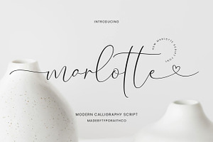 Marlotte | Modern Calligraphy Script, a Script Font by Typoraith Co