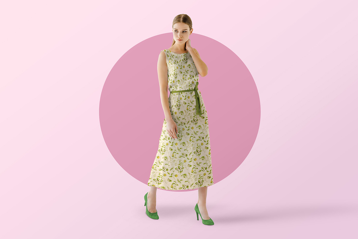 Women’s Summer Dress Mockup, an Apparel Mockup by PSD Market (Photo 5 of 7)
