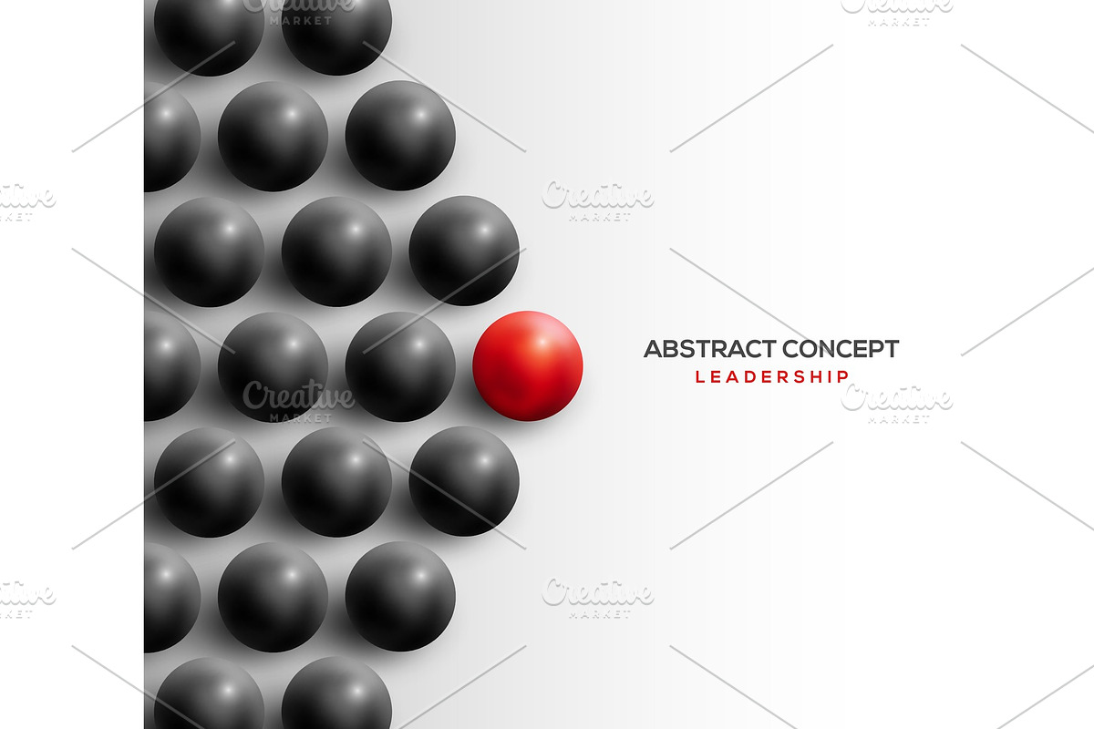 Abstract leadership concept, a Technology Illustration by kotoffei ...