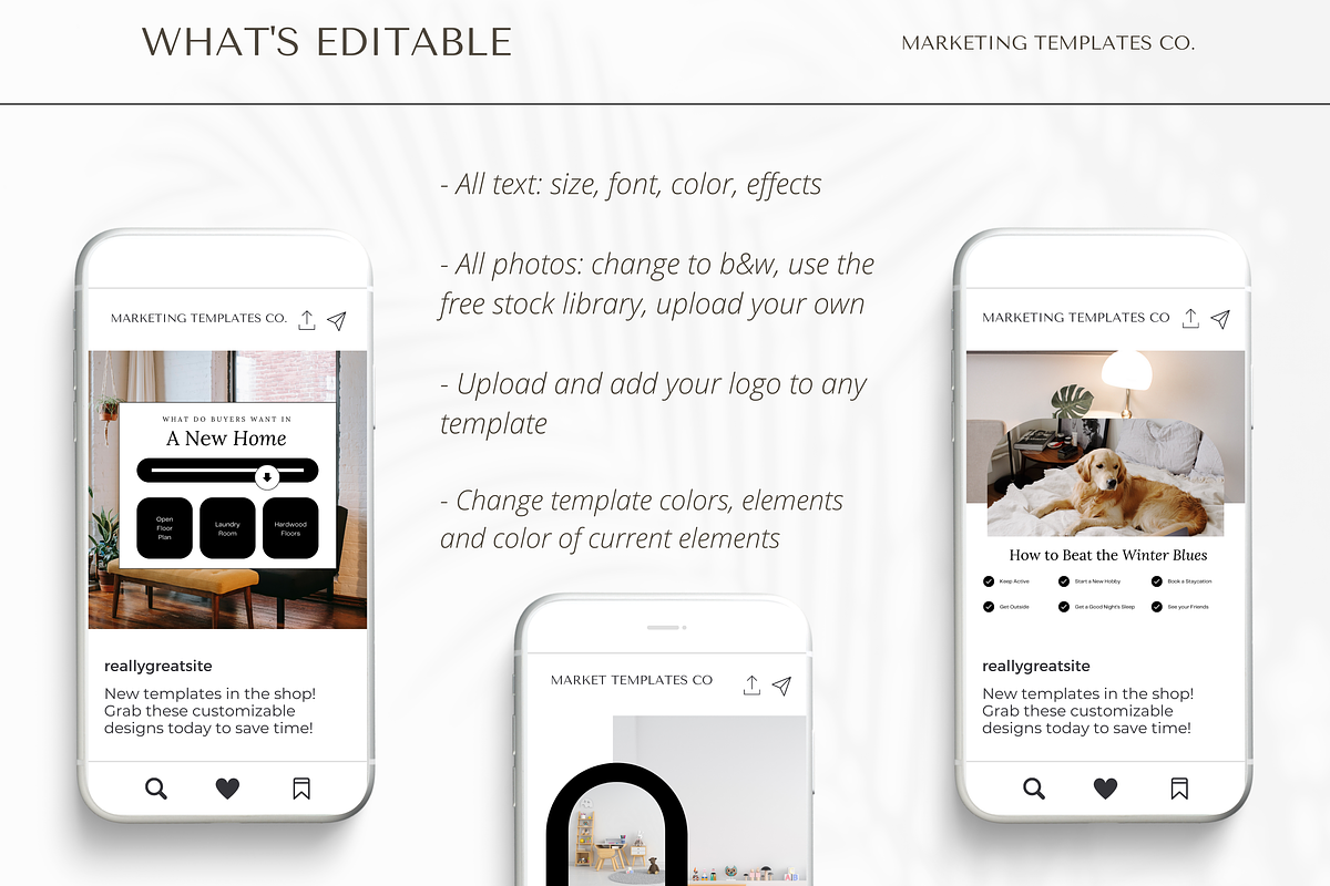January Real Estate Instagram Posts, a Social Media Template by Marketing Templates Co. (Photo 9 of 9)