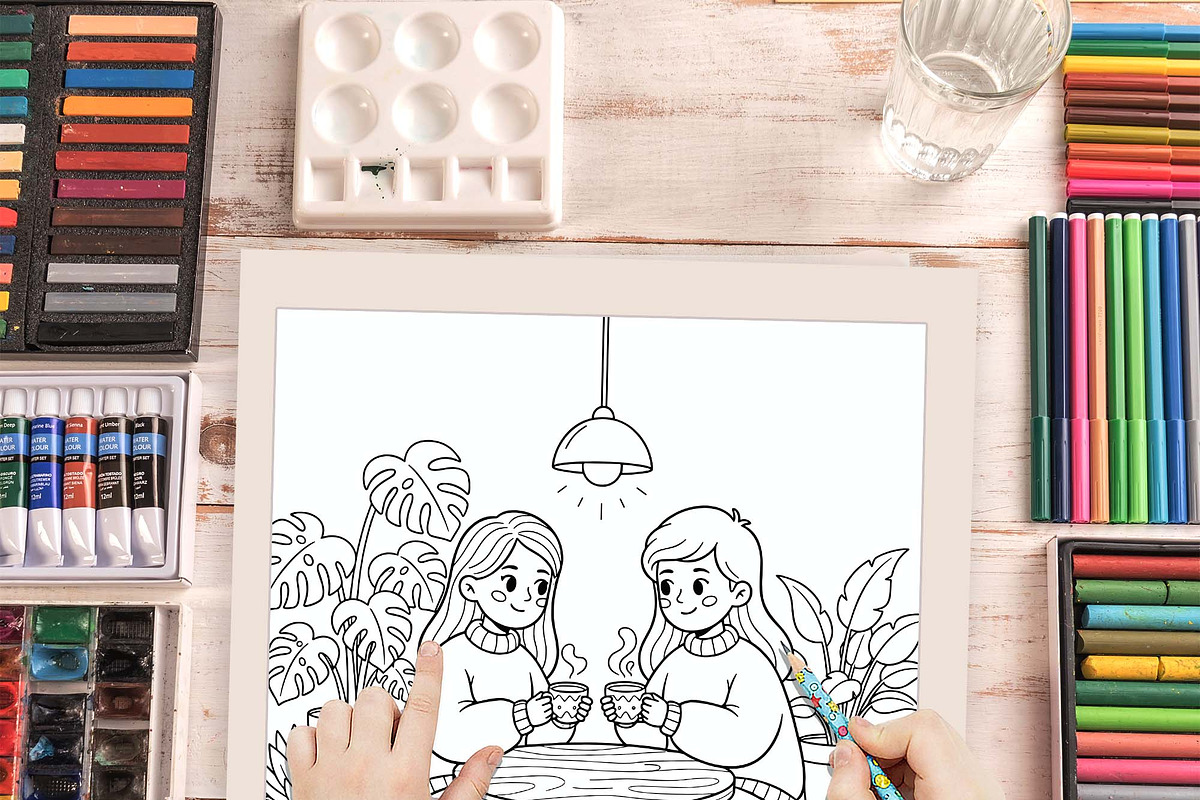 Cozy Times Chill Moments Book pages, an Illustration by one-touch (Photo 9 of 9)