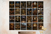 Brass Requiem Steampunk Backdrops V1, a Background Graphic by ThatsDesignArt (Thumbnail 5 of 12)