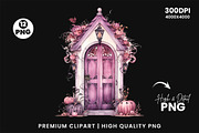 Watercolor Halloween Creaky Door PNG, a Seasonal Illustration by Creative Arslan (Thumbnail 6 of 7)