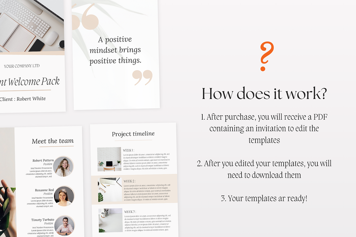 New Client Welcome Pack template, a Branding & Logo Template by PittaFinePrint (Photo 4 of 8)