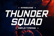 Thunder Squad DIsplay Typeface Font, a Sans Serif Font by Storytype Studio (Thumbnail 1 of 15)