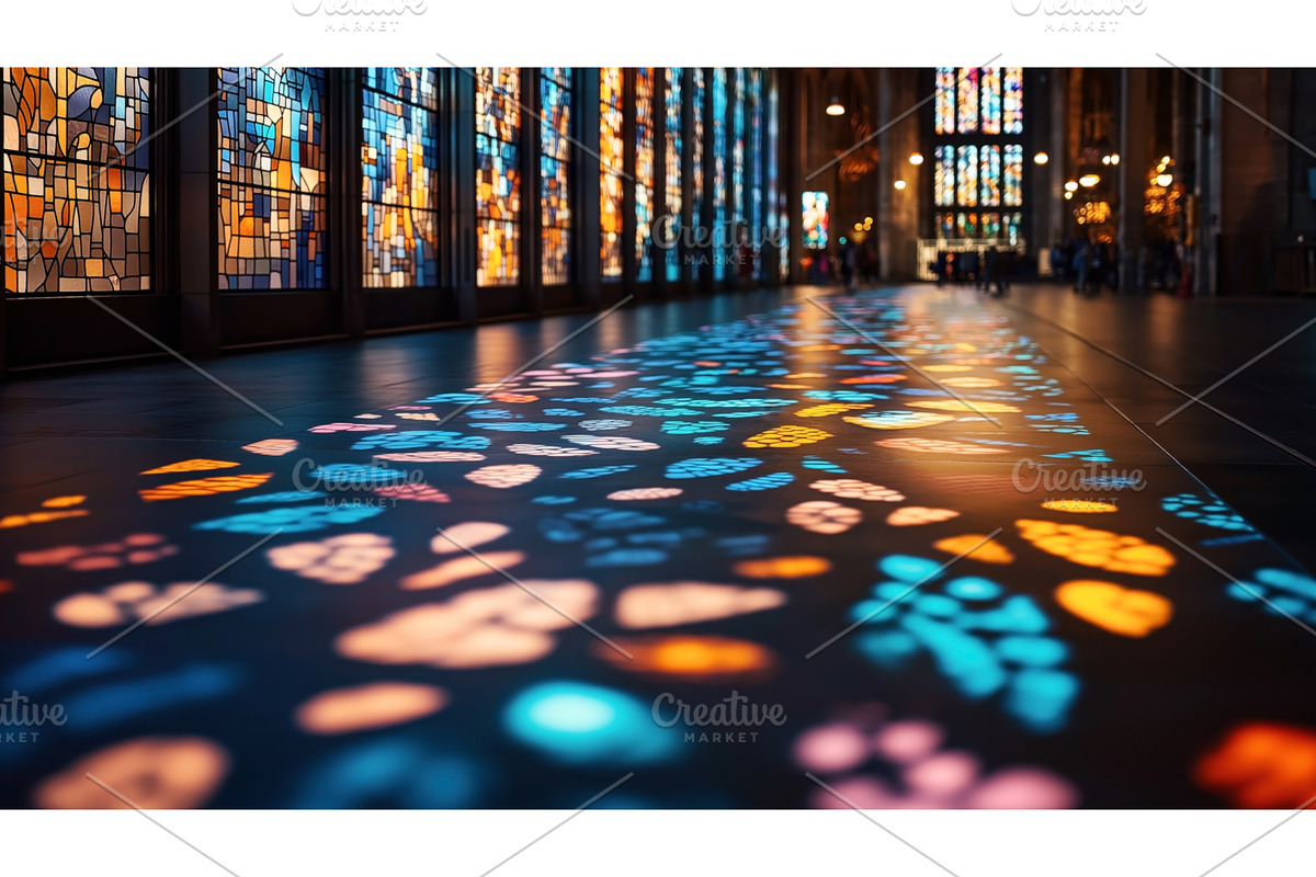 Interior of a cathedral showcasing, an Object Illustration by Sergey Kotenev