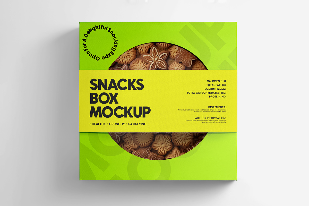 Custom Biscuit Cookie Box Mockup, a Packaging Mockup by Ram Studio LLC (Photo 1 of 7)