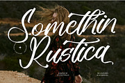 Somethin Rustica Modern Handwritten, a Script Font by stylishtype.co (Thumbnail 1 of 20)