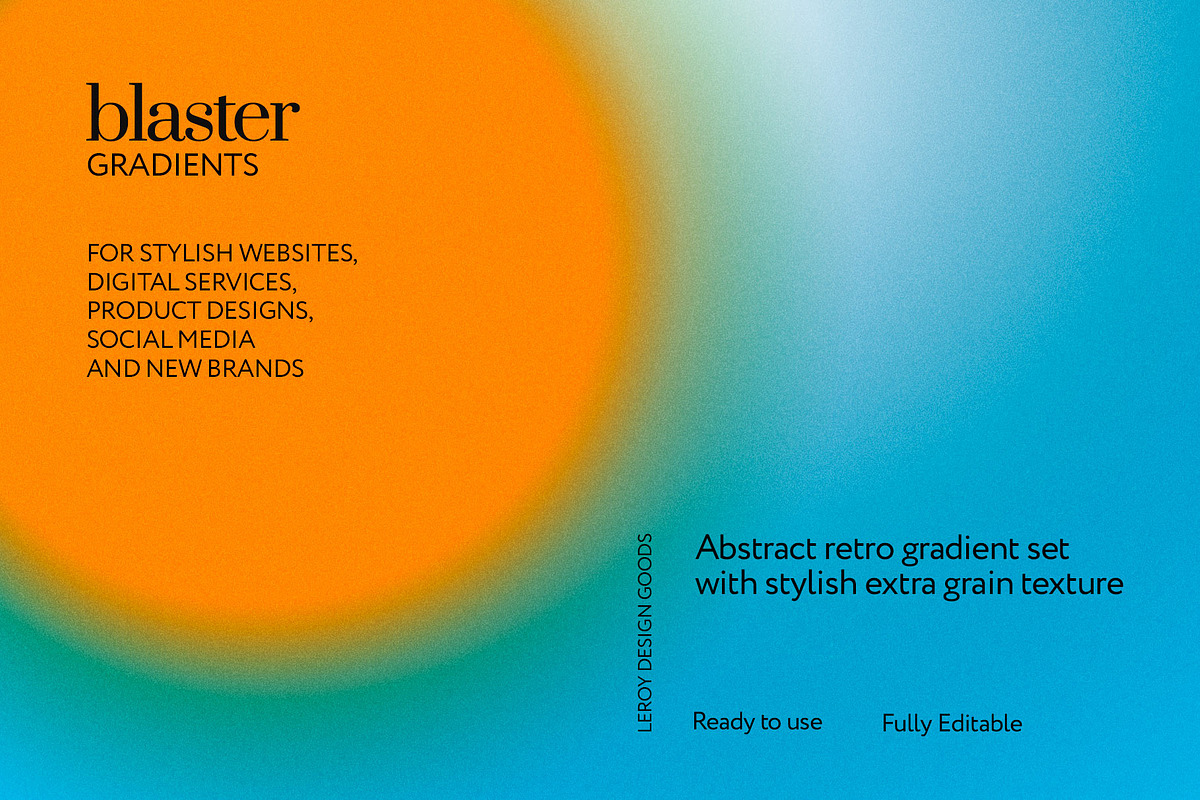 BLASTER Retro Gradient Textures, a Texture Graphic by LEROY Design (Photo 5 of 11)