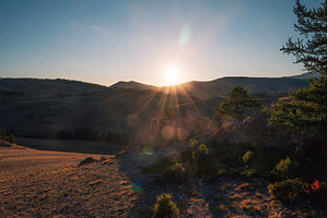 Sunset Over Serene Mountain, a Nature Photo by Jan Jack Russo Media