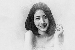 Charcoal Sketch Art Effect