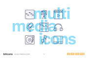 49 Multimedia Line Icons, an Outline Icon by Petr Knoll (Thumbnail 1 of 4)
