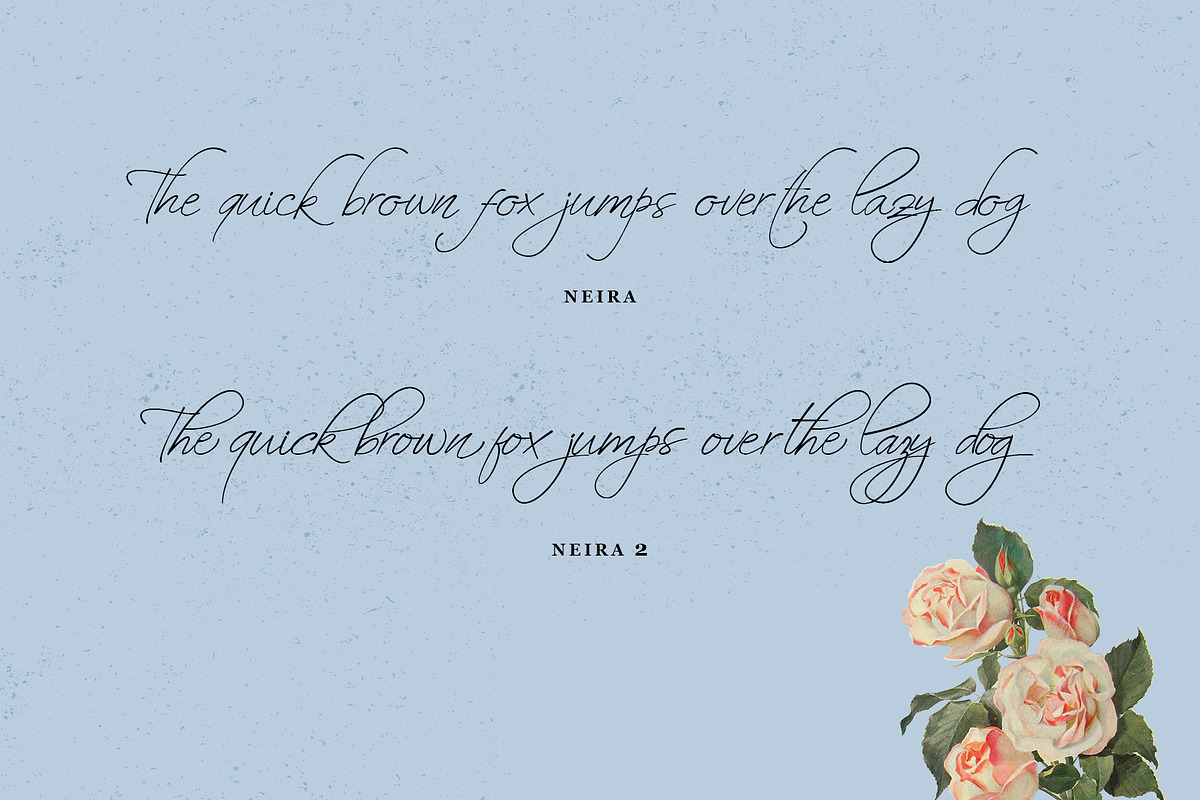 Neira script font preview 4