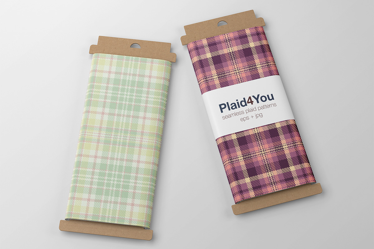 #220 Pastel Plaid Fabric Set, a Pattern Graphic by Plaid4You (Photo 3 of 5)