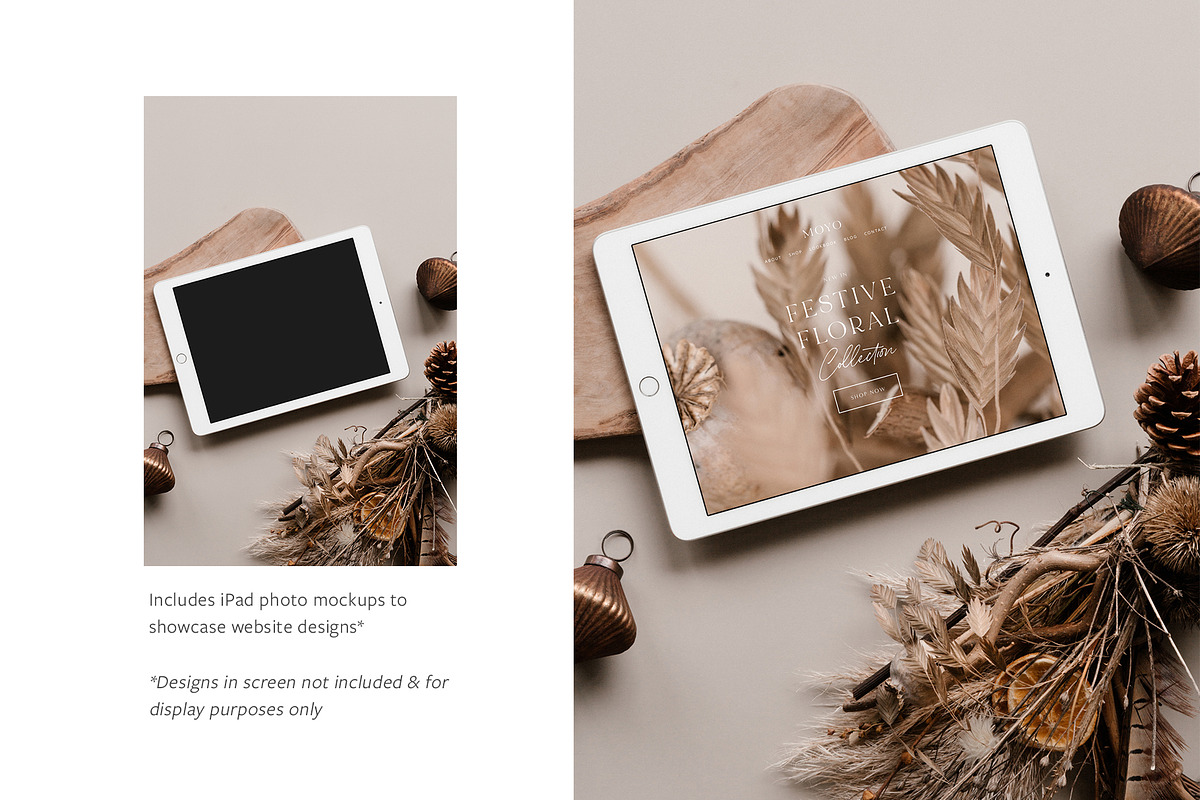 Festive Floral Photo Mockup Bundle, a Mac Mockup by Moyo Studio (Photo 7 of 8)