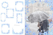 Snowflakes. Watercolor clipart, an Illustration by Love Watercolor Store (Thumbnail 3 of 7)