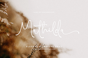 Mathilda - Modern Script, a Script Font by Sans & Sons (Thumbnail 1 of 10)