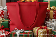 Christmas Tote Bag - Bundle 100 JPG, a Household Mockup by KennedyStudio (Thumbnail 4 of 16)