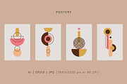 Mid-Century Modern Posters, a Decorative Illustration by Léo Alexandre (Thumbnail 8 of 11)