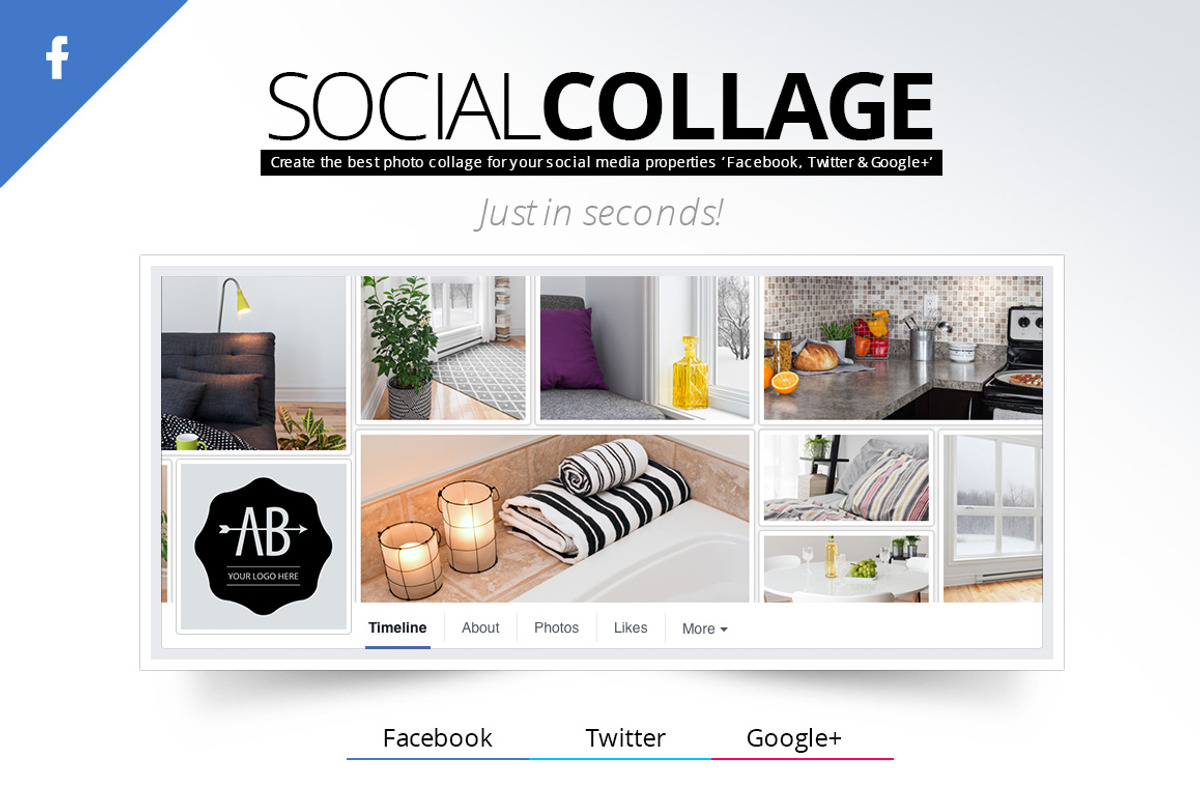 Social Collage | Profile & Cover, a Templates & Theme by Pixel Strawberry (Photo 2 of 4)