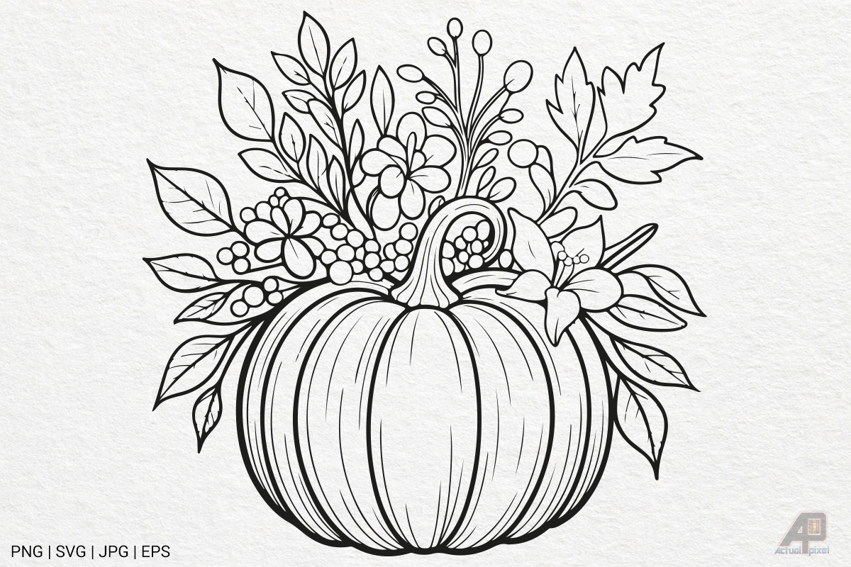 Pumpkin Fall Autumn SVG PNG Bundle, a Photo by Actual Pixel (Photo 6 of 19)