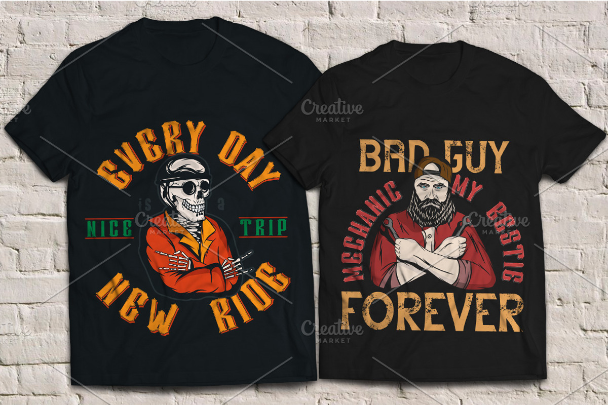 Hell Rider font + 6 t-shirt designs, a Serif Font by Heather_insane (Photo 4 of 6)