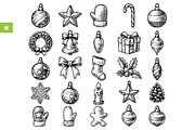 Christmas Ornament Collection, an Object Graphic by RT Studio (Thumbnail 1 of 4)