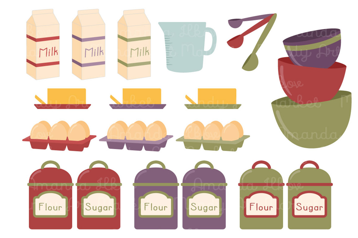 Autumn Baking Clipart & Vectors, an Illustration by Amanda Ilkov (Photo 4 of 4)