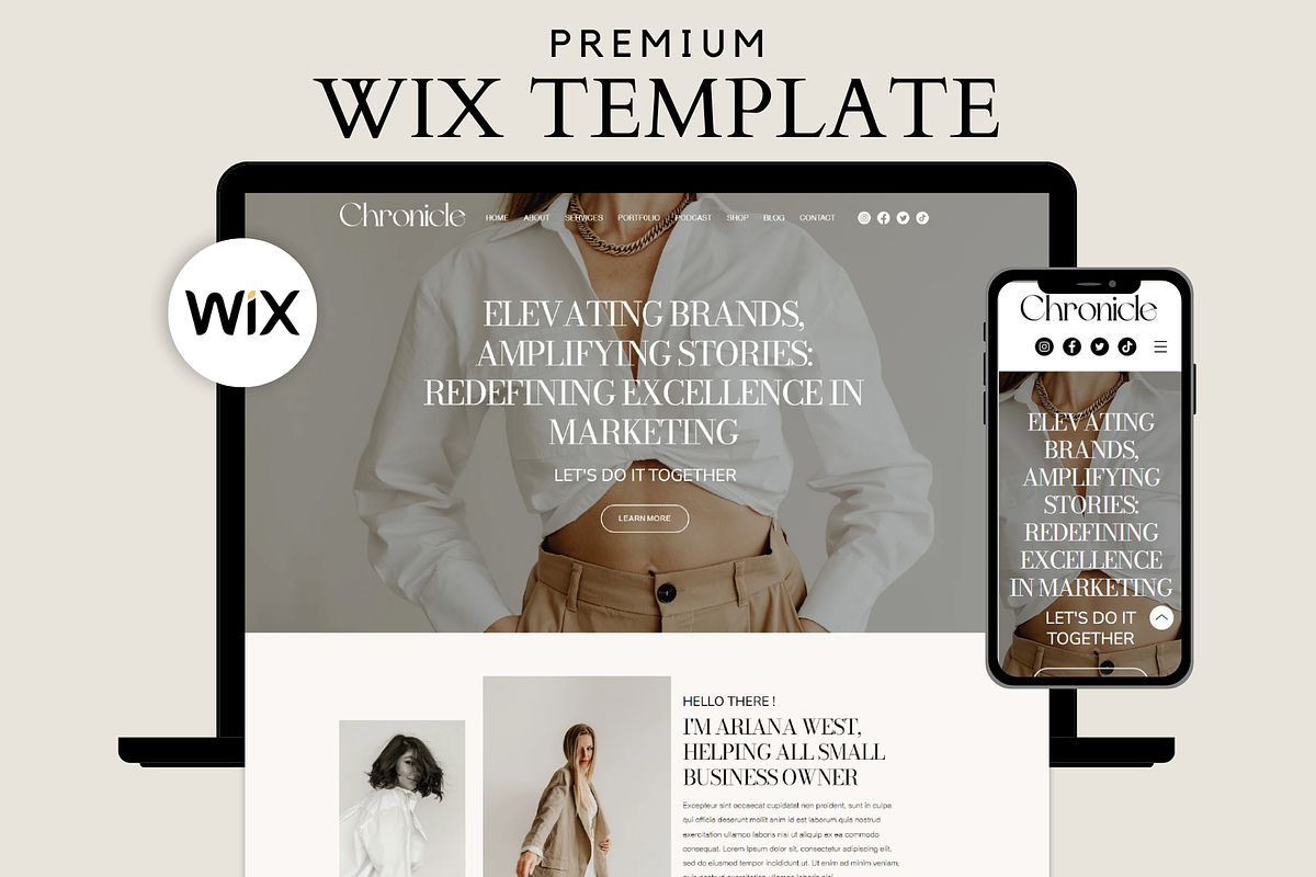 Coaching Wix Website Template, a Wix Template by AdvertFox (Photo 1 of 10)